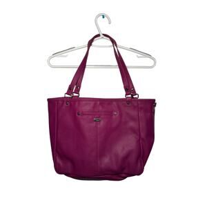 Thirty‎ one 31 jewell townsfair reversible tote purple purse boho chic everyday